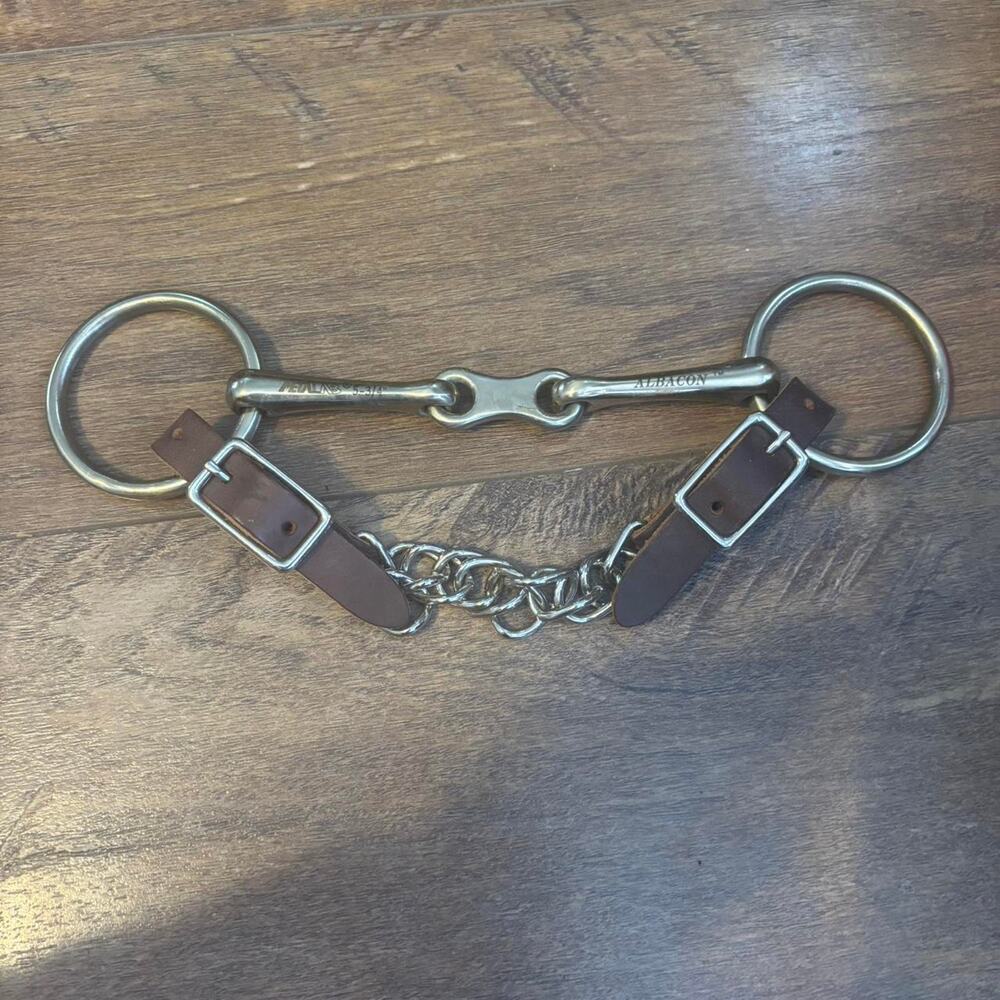 Albacon O- ring French link snaffle 5 3/4” With Curb